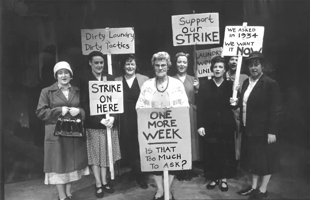 Marcella Dunne and striking laundry workers 
ICTU