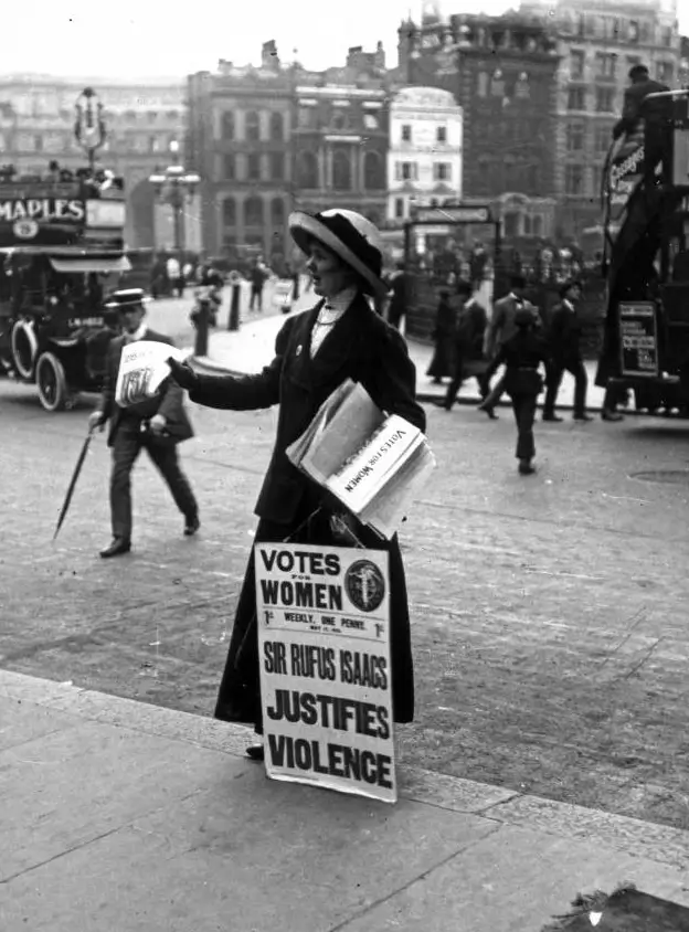 Suffragette activist 
Public domain, via Wikimedia Commons